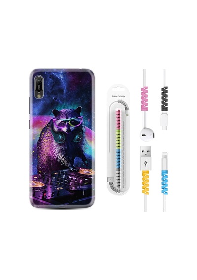 Huawei Y6 2019 Kılıf Kablo Koruyuculu Dj 1821
