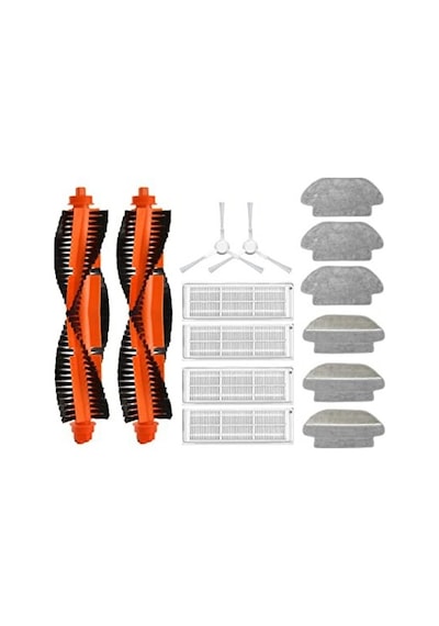 Mop Pro Styj02ym Beyaz , Viomi Se Uyumlu Yedek Fırça Hepa Filtre Mop Seti-14 Parça Sku: Zeusb0bxfct7cw