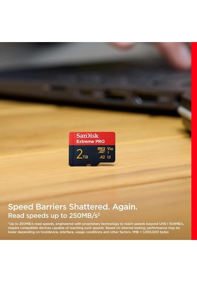 Sandisk Extreme Pro Sdsqxcd-2t00-gn6ma Uhs-ı A2 V30 2 Tb Micro Sd Kart - Teşhir