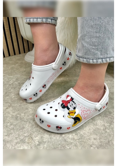 Günlük Anne Kız Terlik Sabo Hemşire Doktor Aşçı Sandalet Desenli Taban Crocs Crf-8246 Minniemouse Günlük Anne Kız Terlik Sabo Hemşire Doktor Aşçı Sandalet Desenli Taban Crocs Crf-8246 Minniemouse