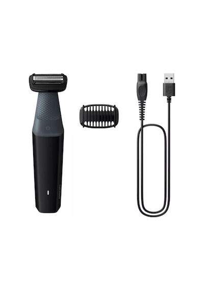 Philips BG3017/01 Bodygroom Series 3000 Siyah Vücut Tıraş Makinesi Tamamen Yıkanabilir Kablosuz Kullanım