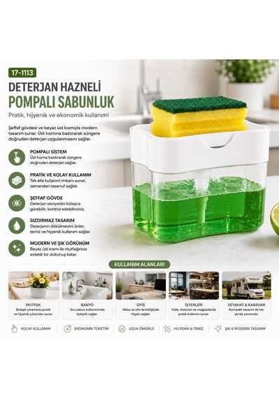 Go İthalat Sünger Hediyeli Deterjan Hazneli Pompalı Süngermatik