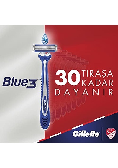 Gillette Blue3 Sensitive Kullan At Tıraş Bıçağı 3'lü 1 Paket
