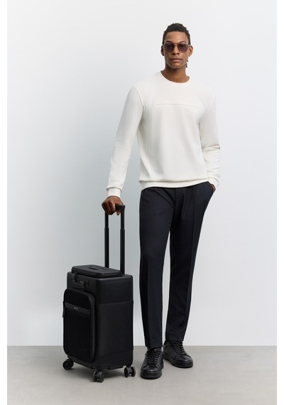 Avva Erkek Ekru Bisiklet Yaka Modal Karışımlı Soft Touch Regular Fit Sweatshirt A62y1200