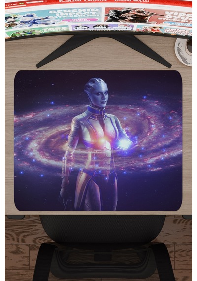 Mass Effect Kaymaz Dikişli Kauçuk Oyuncu Mousepad V4 - 48x40 Xl Gaming Mouse Pad Fare Altlığı