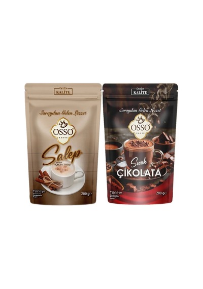 Osso Salep Ve Sıcak Çikolata 2'li Set 2x200 Gr 200 G