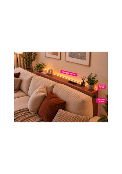 1. Sınıf Ceviz Mdf Auratech Ledli Dresuar Koltuk Arkası Dresuar Koltuk Arkası Şarzlı Raf , Koltuk Arkası Konsol 150x80x12 1. Sınıf Ceviz Mdf Auratech Ledli Dresuar Koltuk Arkası Dresuar Koltuk Arkası Şarzlı Raf , Koltuk Arkası Konsol 150x80x12