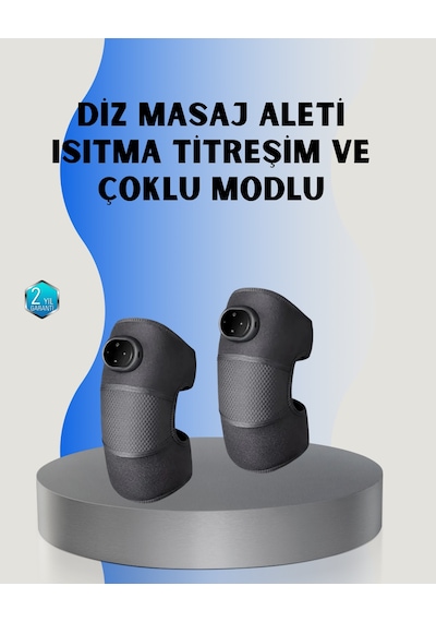 3 Seviyeli Titreşimli Isıtmalı Diz Bakım Masaj Cihazı Renkli