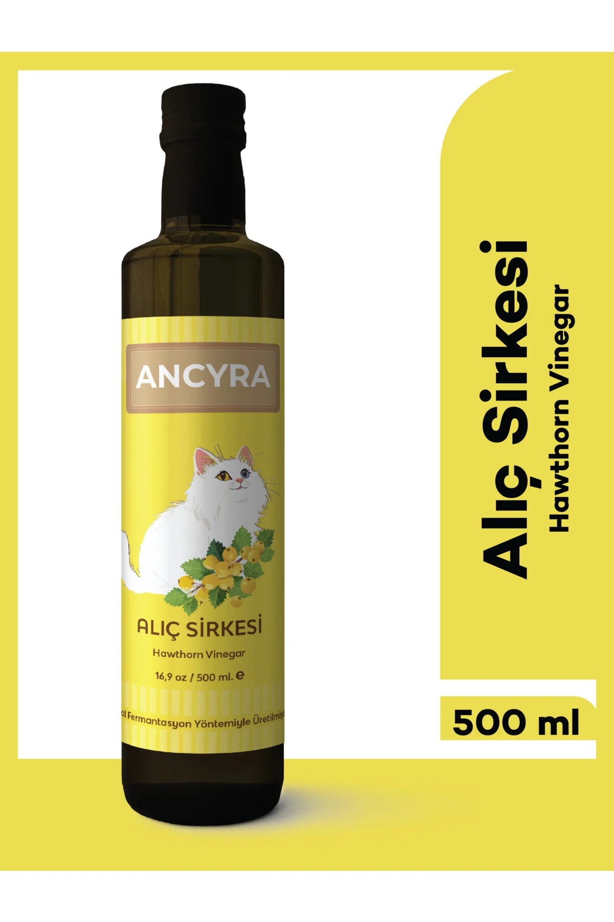 Alıç Sirkesi Doğal Fermante Hawthorn Vinegar 500 Ml