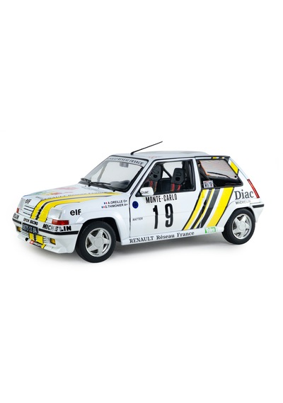 1:18 Ölçek Solido 1989 Renault 5 Gt Turbo Mk2 19 Diecast Metal Minyatür Model Araba 25cm