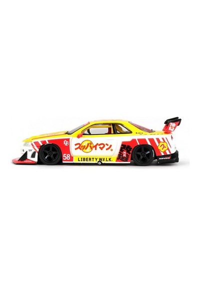 Mini Gt Nissan Skyline Lb-er34 1/64 Super Silhouette Suppaiman Okinawa Model Araba 7,2 Cm