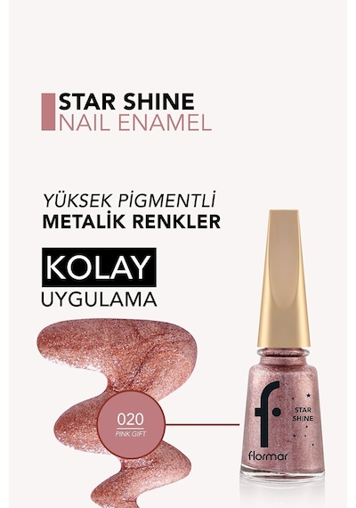 Flormar Star Shine Parlak Bitişli Metalik Oje 020
