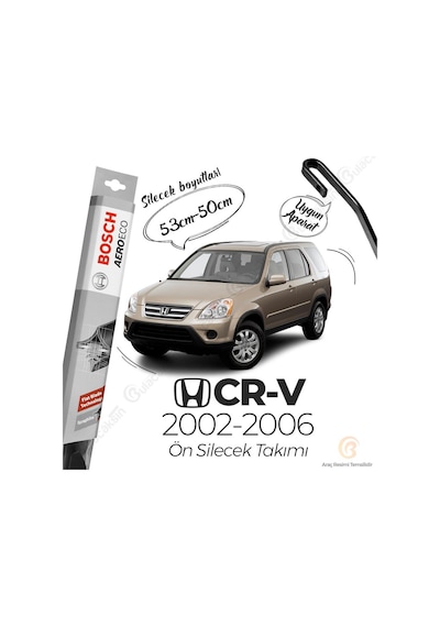 Honda Cr-V Muz Silecek Takımı 2002-2006 Bosch Aeroeco N11.3435