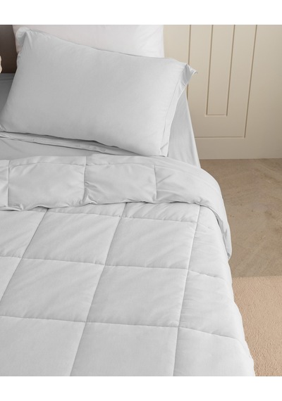Madame Coco İlus Bambu Çift Kişilik Comforter Set - Gri 8684427064252 Gri