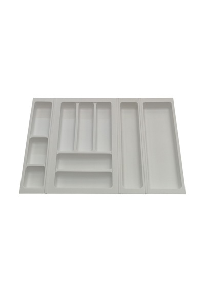 Mutfak, Modüler Kaşıklık Seti, Beyaz, 64 x 48 cm (Enden-Boydan 3,5 cm Kesilebilir)