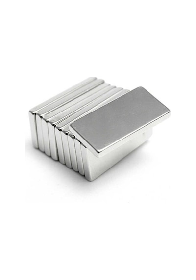 5 Adet - Köşeli Neodyum Mıknatıs, 20x10x1,5 Mm, Güçlü Magnet, N35 Kalite