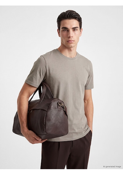 Lcwaıkıkı Classic Bej %100 Pamuk Regular Fit Basic Tişört