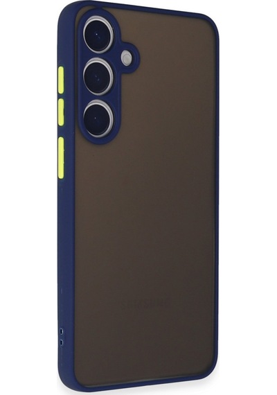 Newface Samsung Uyumlu Galaxy S24 Kılıf Montreal Silikon Kapak - Lacivert Lacivert