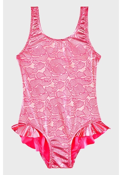 Slipstop Serpina Fuchsia Junior Baskılı Kalın Askılı Hızlı Kuruyan Uv Korumalı Mayo Kız Çocuk Mayo Sm2614000702 Fuşya