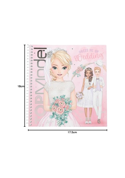 Depesche 13529 Topmodel Dress Me Up - Boyama Kitabı Seti, Boyama İçin 24 Sayfa, 11 Çıkartma Yaprağı Dahil