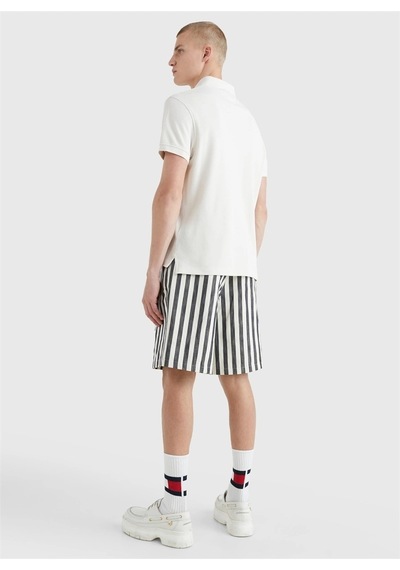Tommy Hilfiger Tommy Hılfıger Erkek T-shırt Mw0mw17770-ac0 Beyaz