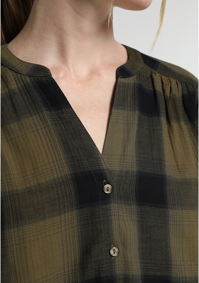 Colin's Colins Fashion Fit Kadın Yeşil Gömlek Cl1082030 Q1.v1 Kha Haki