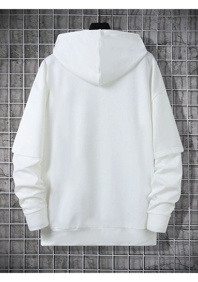 Altamira Unisex Beyaz Oversize Kapşonlu Sweatshirt 001