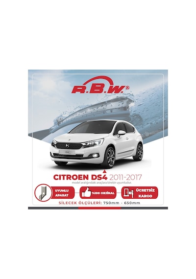 Citroen DS4 Muz Silecek Takımı (2011-2017) RBW