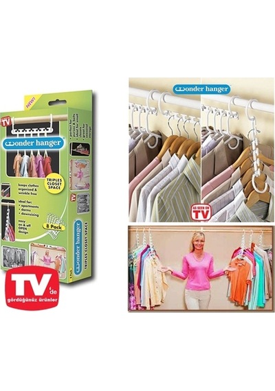 Askı Sihirbazı Wonder Hanger -  8Li Diğer