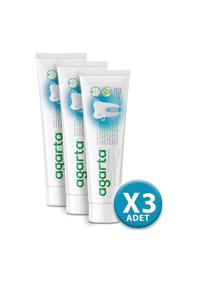 Agarta Bitkisel Florürsüz Diş Macunu 3 x 100 ML