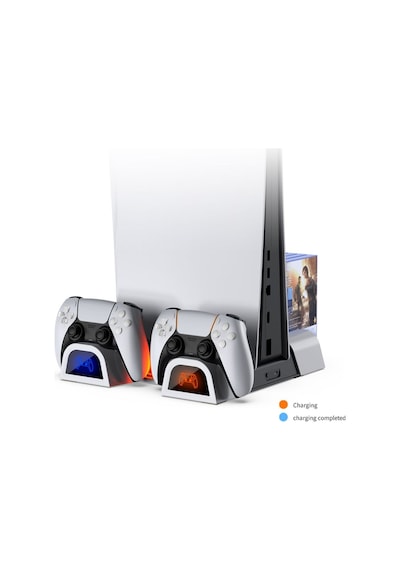 Ps5 Disk Dijital/ps5 Slim Disk Dijital Uyumlu Multi Fonksiyonel Soğutucu Şarj İstasyonu