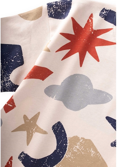 Cigit Müslin Pantolonlu T-shirt Takım 2-10 Yaş Bej