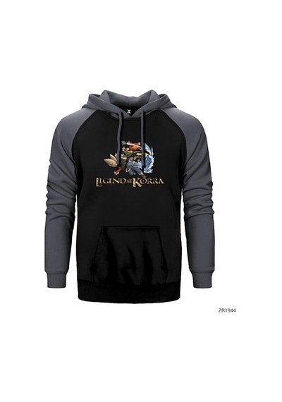 Avatar Legend Of Korra Kırmızı Renk Reglan Kol Sweatshirt / Hoodie