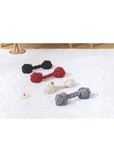 M-pets Coto Siyah Duo Ball Örgü Köpek Oyuncağı 28 Cm 244-50016.01