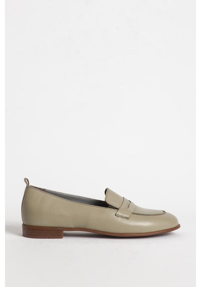 Dericlub Kadın Gerçek Deri Loafer Br 04037 Yeşil