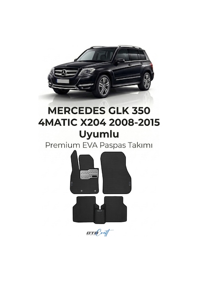 OtoCraft Mercedes Glk 350.4matıc X204 2008-2015 Araca Özel 3d Havuzlu Eva Paspas Tam Set 5 Parça
