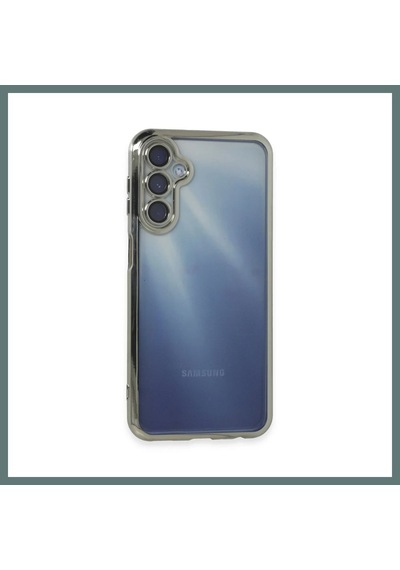 Bezos Samsung Galaxy A55 5g Uyumlu Kılıf Lensli Silikon - Gümüş Ventra