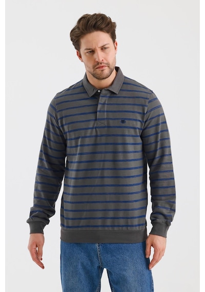 Alexander Gardi Alexandergardı Polo Yaka Çizgili Regular Fit Sweatshırt Wk25214 001 Alexander Gardi Alexandergardı Polo Yaka Çizgili Regular Fit Sweatshırt Wk25214 001