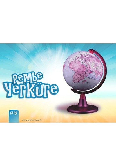 Gürbüz 15CM Pembe Dünya Küre. 43152