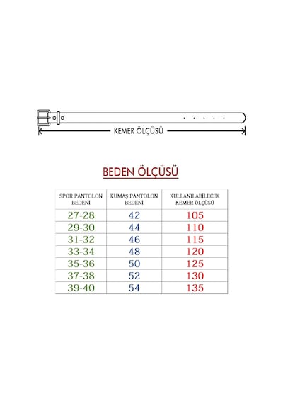 Vinneks Kalın Çift Dikiş Baskılı Spor Erkek Kemeri 4.5 CM