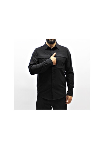 Siyah Flex Tactical Outdoor Taktik Gömlek Siyah