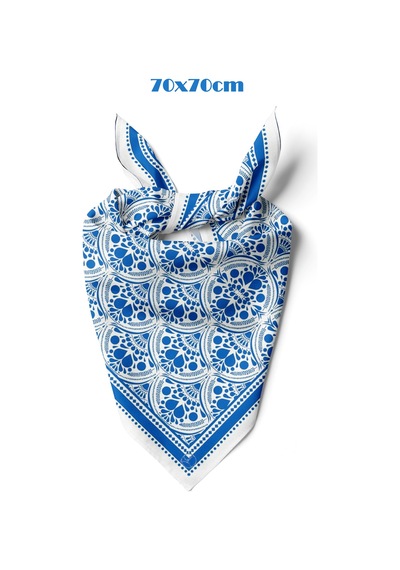 Azul Desen 70 70cm Bandana/fular Çok Renkli