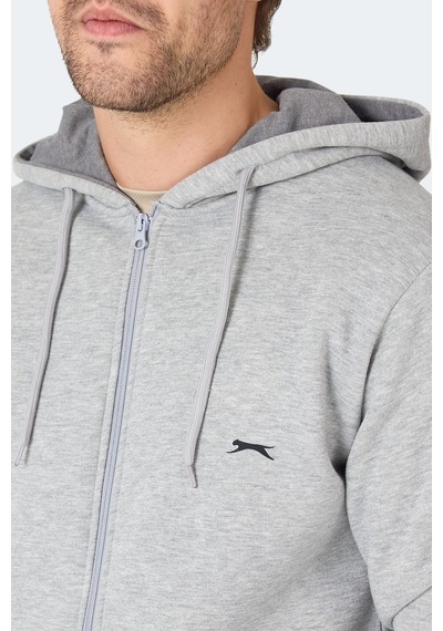 Slazenger Majestıc I Erkek Gri / Beyaz Sweatshirt Gri / Beyaz