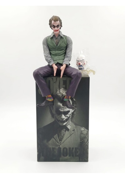 Süs Maskot Figür Joker Oturan Adam Büyük 1