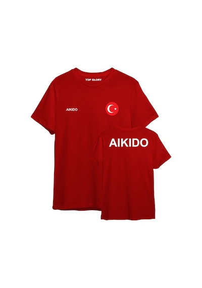 Top Glory Aikido Baskılı T-shirt Aikido Tişörtü