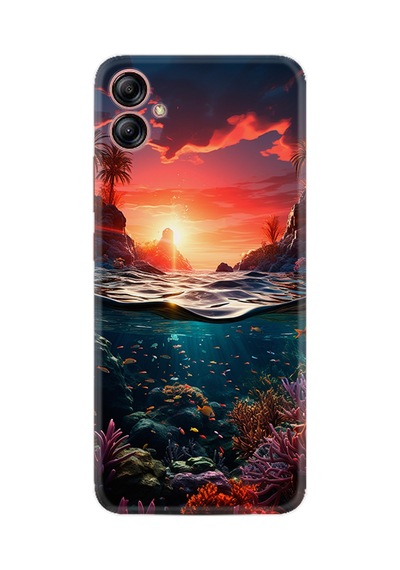Samsung Galaxy Uyumlu A04e Kılıf Boutique Baskılı Resimli Okyanus Pcode -067
