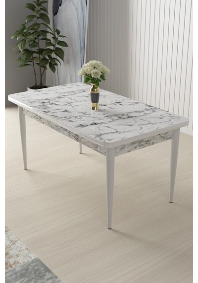Canisa Concept Arp Serisi 70x110 Sabit Mutfak Masası Takımı Beyaz Mermer Desen Masa 4 Krem Sandalye Masa Beyaz/sandalyeler Krem Canisa Concept Arp Serisi 70x110 Sabit Mutfak Masası Takımı Beyaz Mermer Desen Masa 4 Krem Sandalye Masa Beyaz/sandalyeler Krem