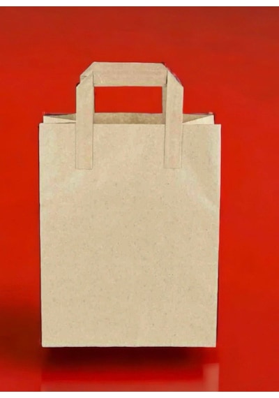 Kraft Kağıt Saplı Karton Çanta 28x16x28 -25 Adet