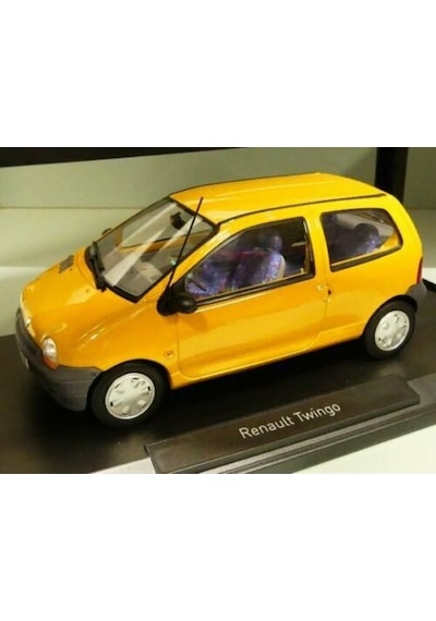 1/18 Renault Twingo 1993 Norev Sarı Renk Diecast Model Araba