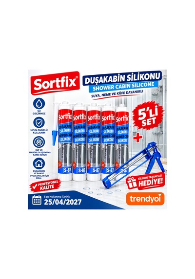 Duşakabin Silikonu 5 Li Set